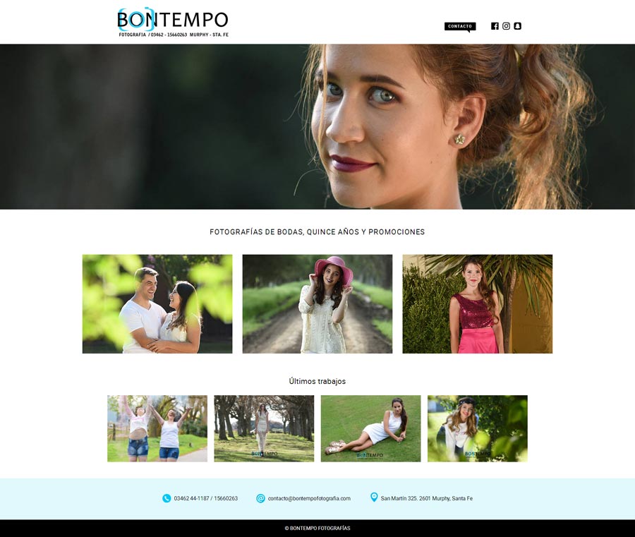 Pagina web para la productora Natalia Baigorria Event Planner por La Vuelta Web