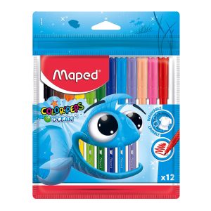Marcadores escolares Color Peps Ocean x 12 unidades