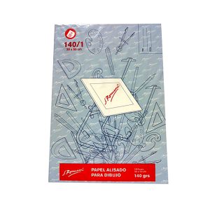 Papel Romani 35x50cm Papel alisado para dibujo x 10 hojas de 140grs.