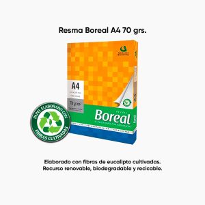 Resmas Boreal A4 70 GR en ABC Librería Juguetería