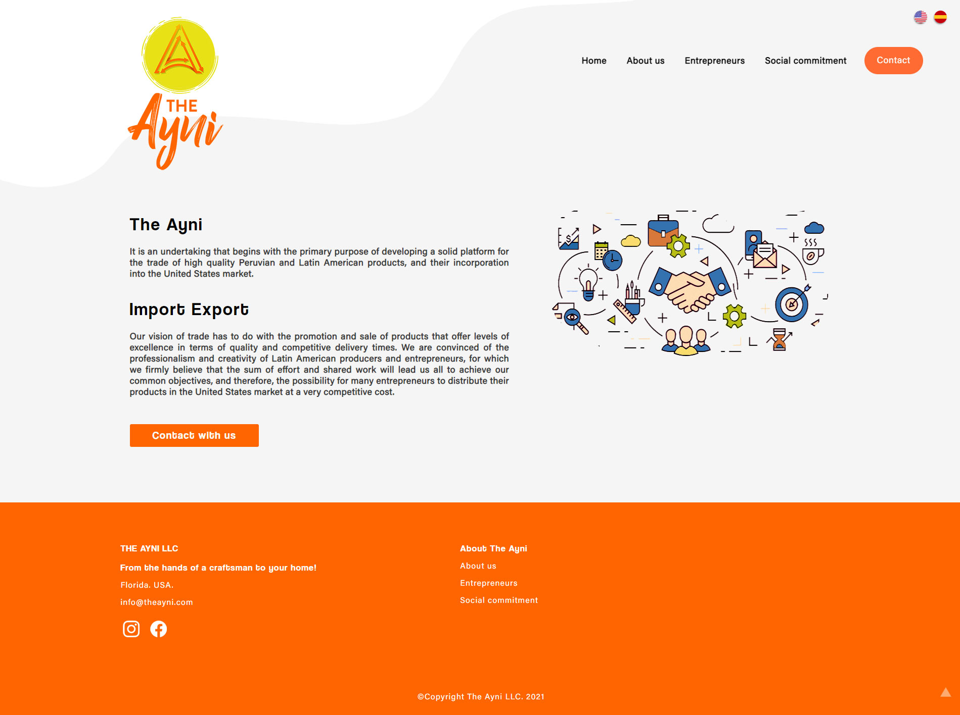 About us The Ayni. Export of Latin American products to the US market