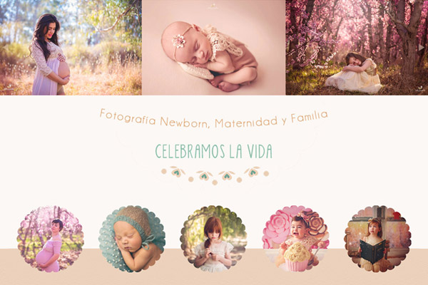 Portada de la web de Sole Scussolin, fotógrafa newborn, maternidad y familia, diseñado y desarrollado por lavueltaweb.com