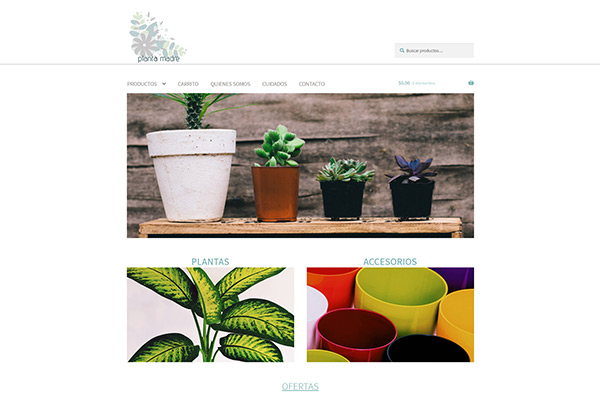 Tienda online "planta madre" Plantas de interior y exterior. Cactus y suculentas. Accesorios. Tendencias