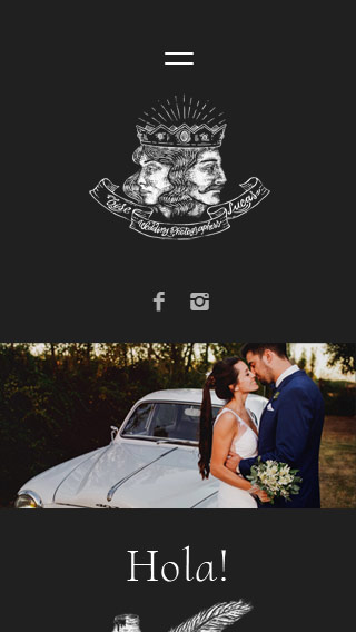 Responsive website Gise & Lucas Wedding photographers de Córdoba. La Vuelta Web Flothemes