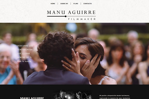 Portada web Manu Aguirre films, filmmaker Buenos Aires