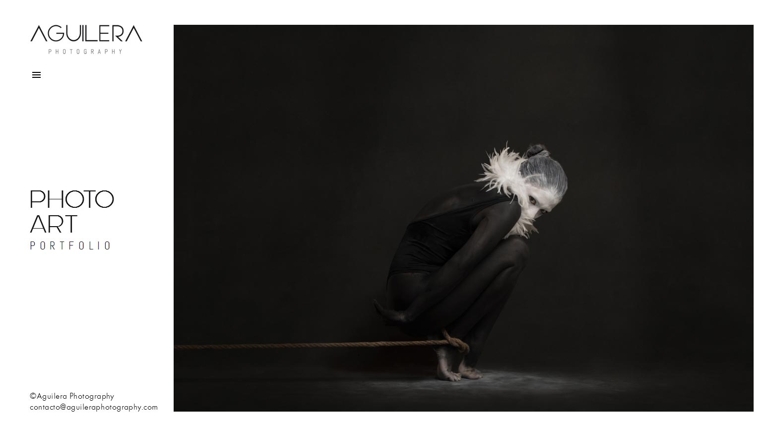 Portfolio web Fashion photography Natalia Aguilera realizado por La Vuelta Web